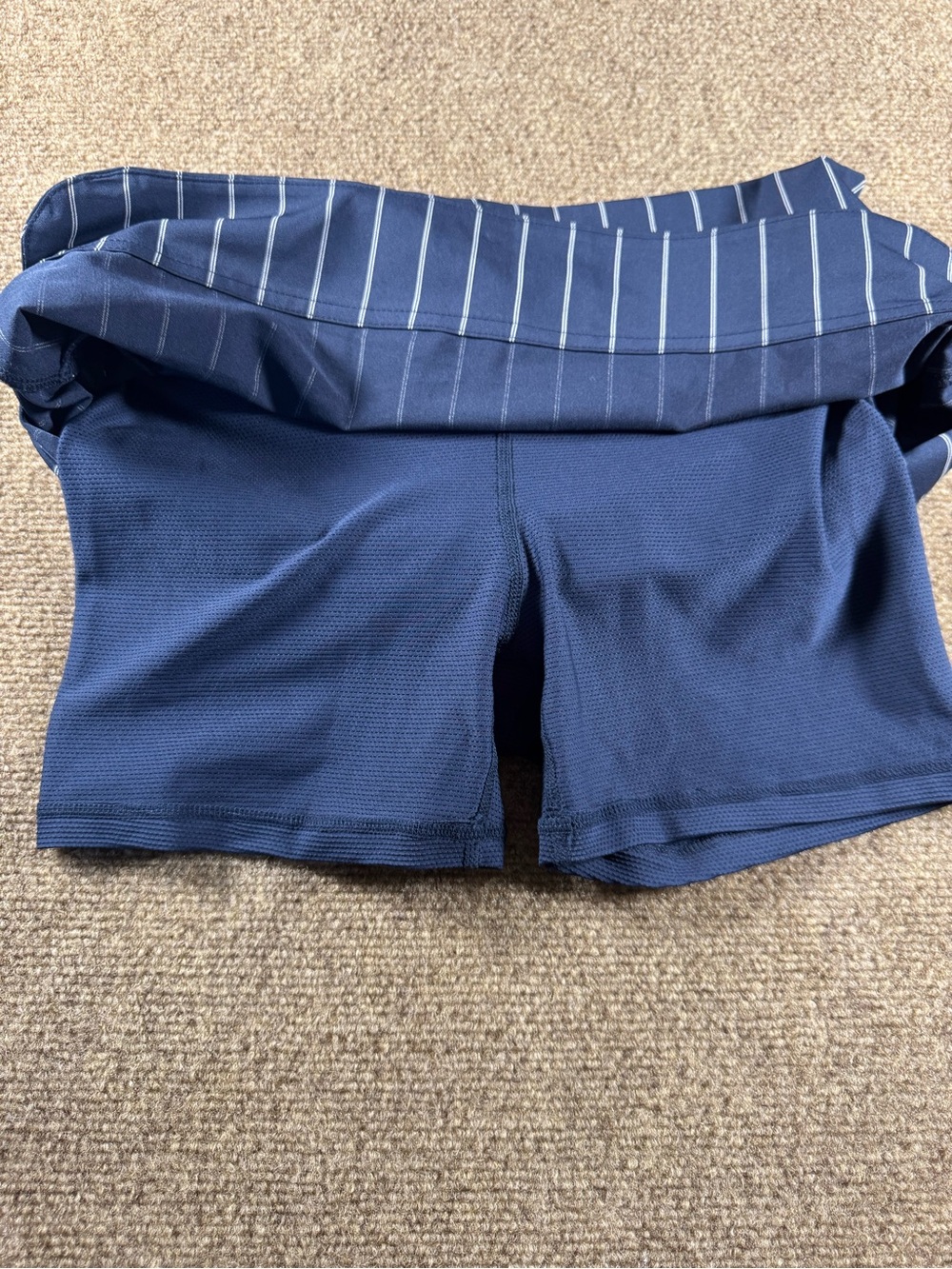 Midtown Striped Skort Navy Blue White Pin Striped Size 0 Women’s - Picture 9 of 11